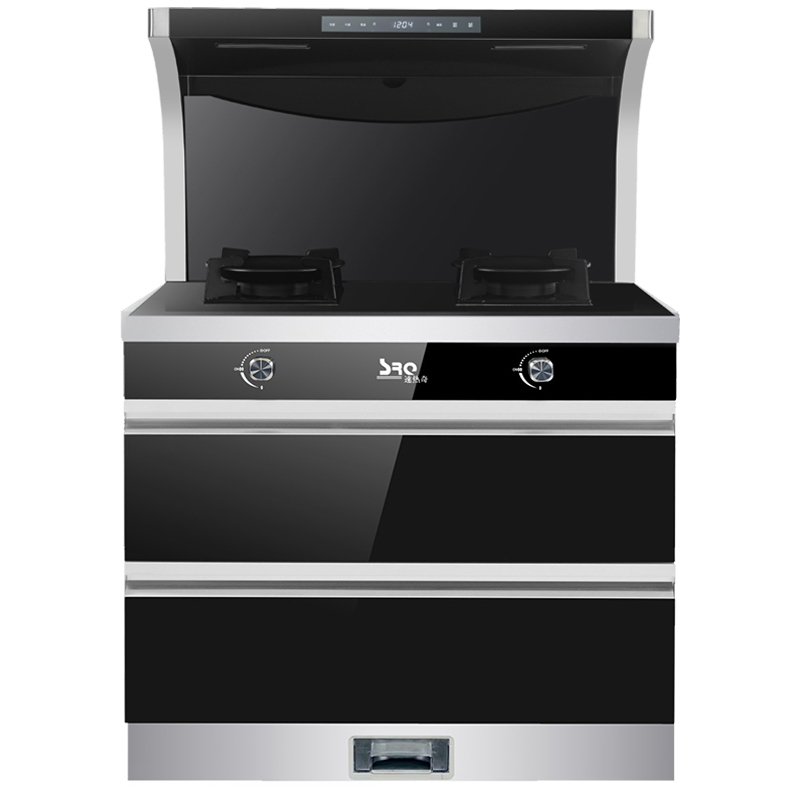 速热奇集成灶体感消毒柜家用一体机侧吸下排烟灶消九腔鸳鸯灶天然气SRQ-S7