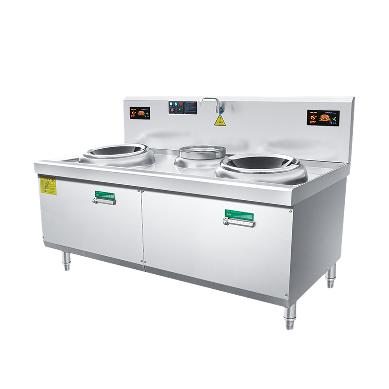 疆途者 商用电磁灶电炒灶工程款双头小炒灶15kw SJTZ-1RH-8002高清大图