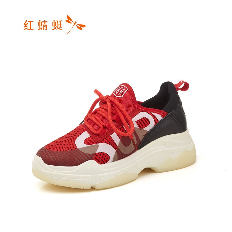 reddragonfly/红蜻蜓春季厚底时尚休闲单鞋