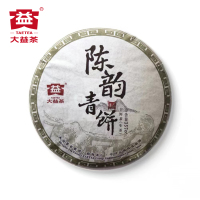 大益普洱茶 陈韵青饼1501批次生茶357g