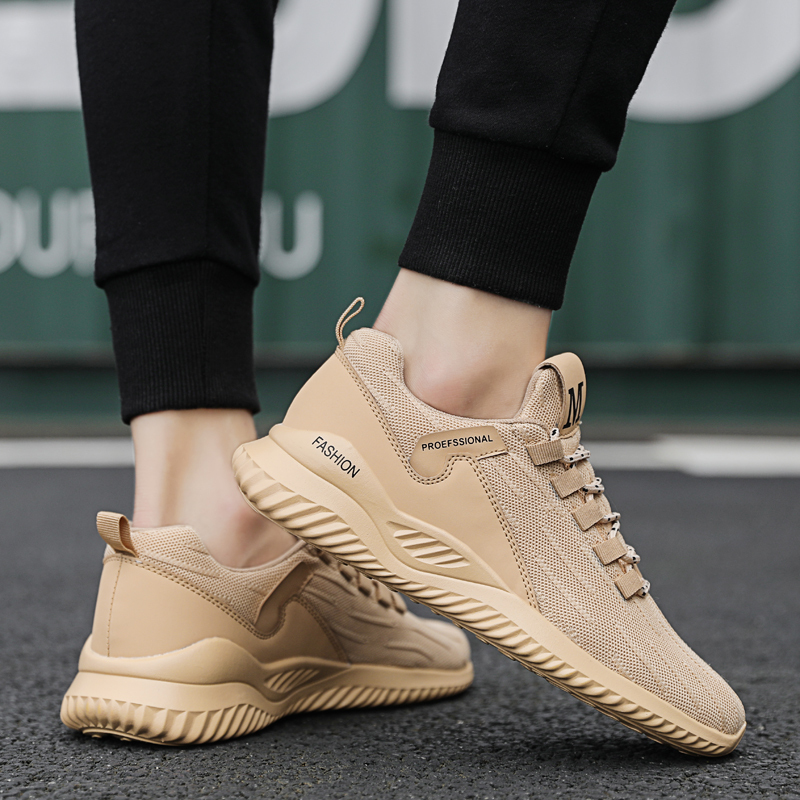 新款夏季男鞋韩版透气百搭男士飞织网面鞋运动休闲跑步潮鞋子男
