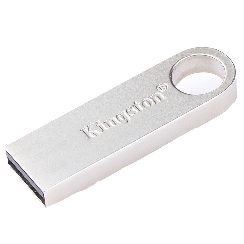 金士顿（Kingston） SE9H 金属银色亮薄 32G U盘（USB2.0 读速10MB/S）