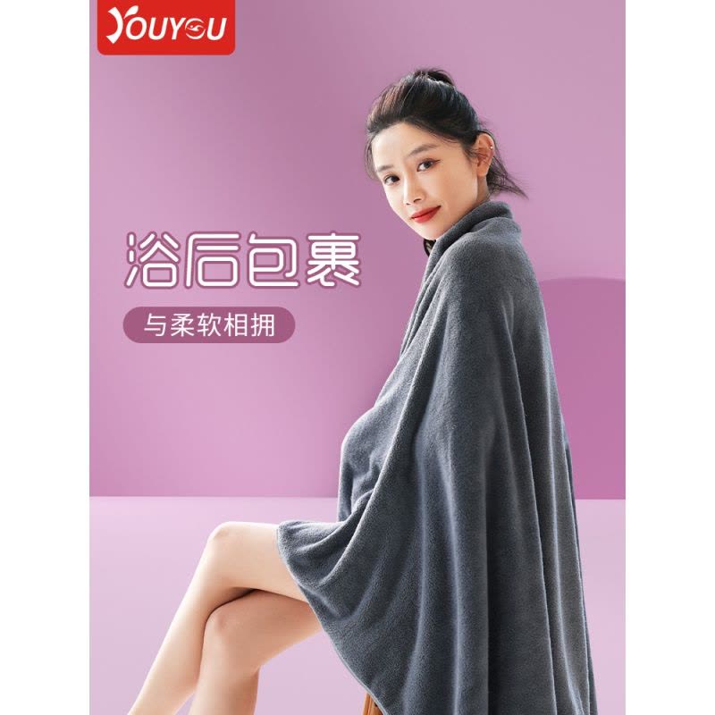 珊瑚绒浴巾女家用洗澡裹巾冬季加厚款男士游泳温泉吸水速干大毛巾图片