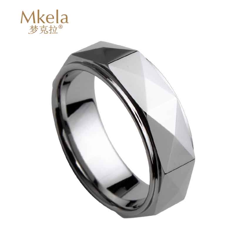 梦克拉Mkela 钨金戒指 金彩 男款高清大图