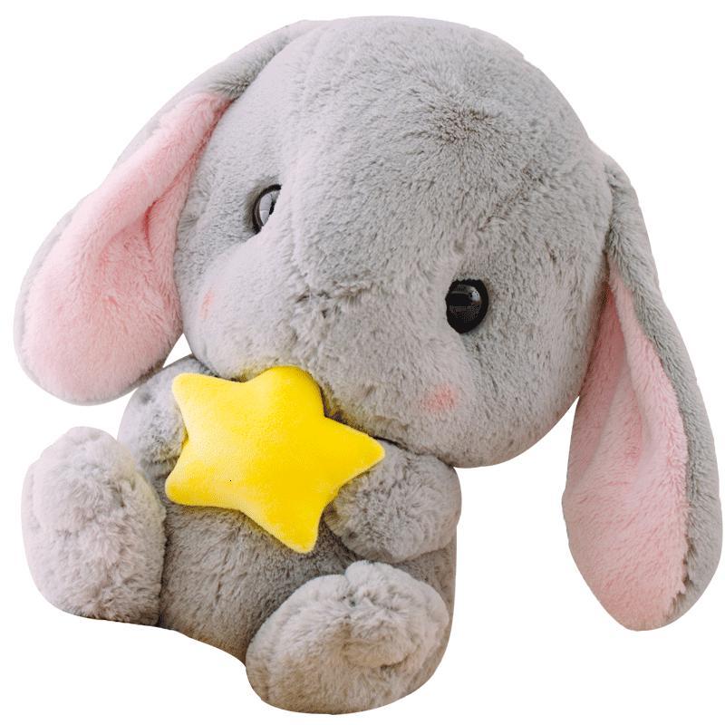 长耳朵垂耳兔超大兔子毛绒玩具公仔网红玩偶布娃娃抱枕粉色公主兔坐姿