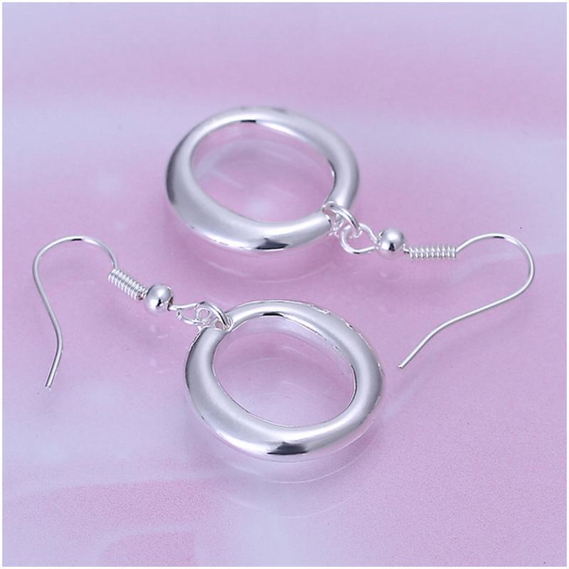 E088Women silver plated earring镀925纯银日韩时尚简约耳环耳饰
