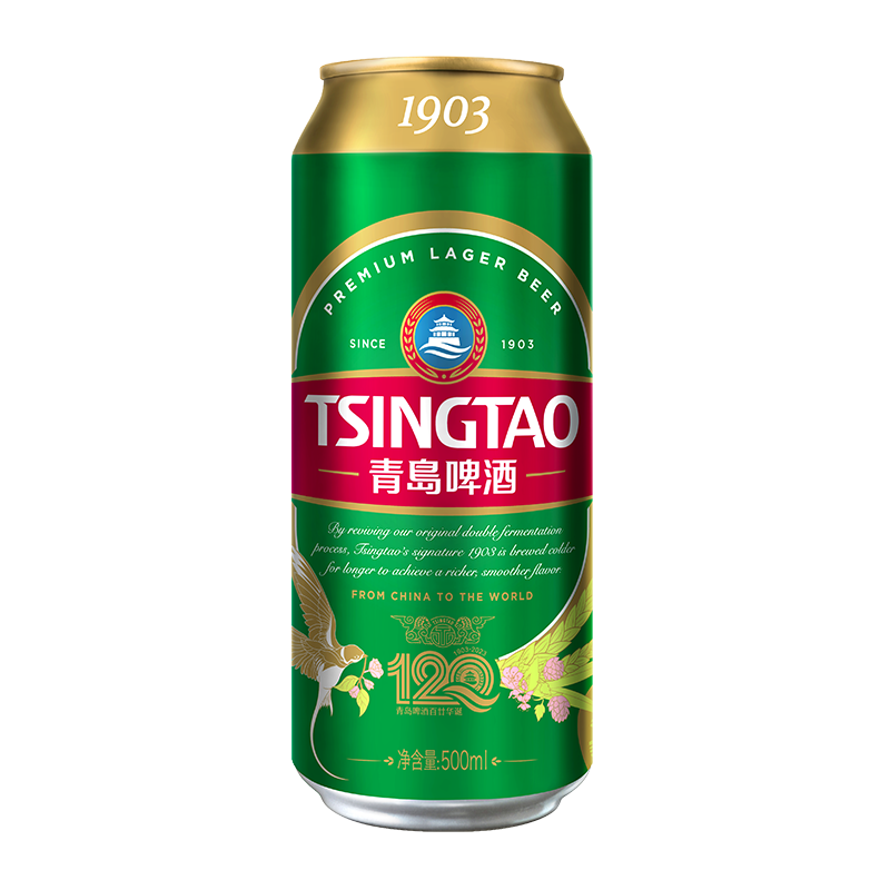 青岛啤酒经典 (1903) 10度500*18罐啤 (电商尊享)高清大图
