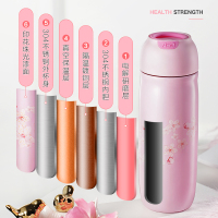 爱仕达ASD 304不锈钢保温杯 经典简约泡茶杯 可爱创意男女直身保温水杯 RWS38B1WG-JW 380ml