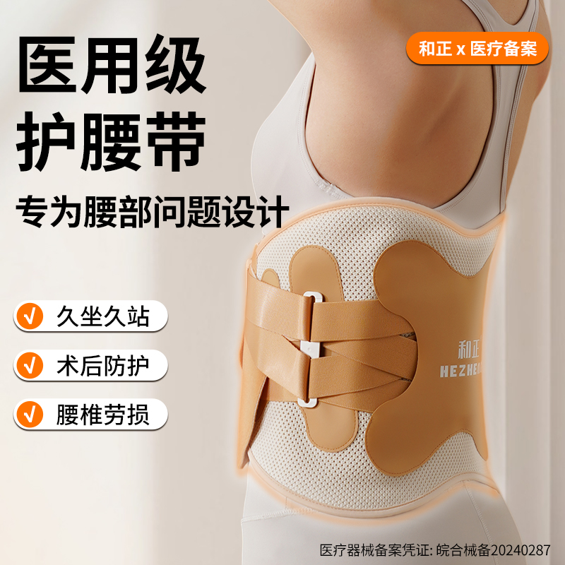 和正(HEZHENG) HZ-Y6 腰部固定器 咖色高清大图