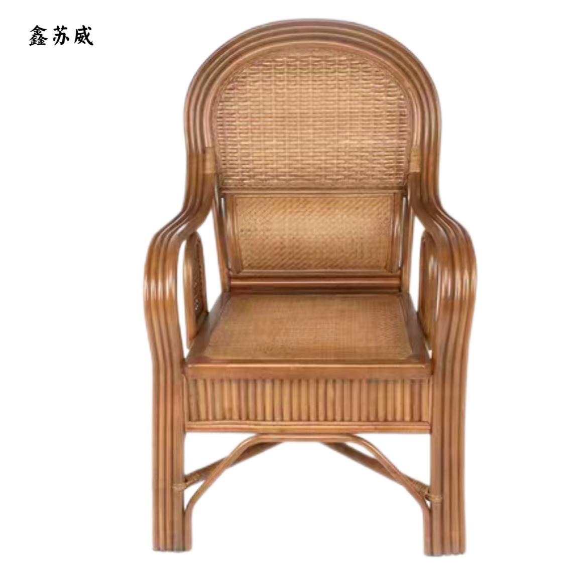 鑫苏威高背藤椅T110 XSW-GTY110 张高清大图