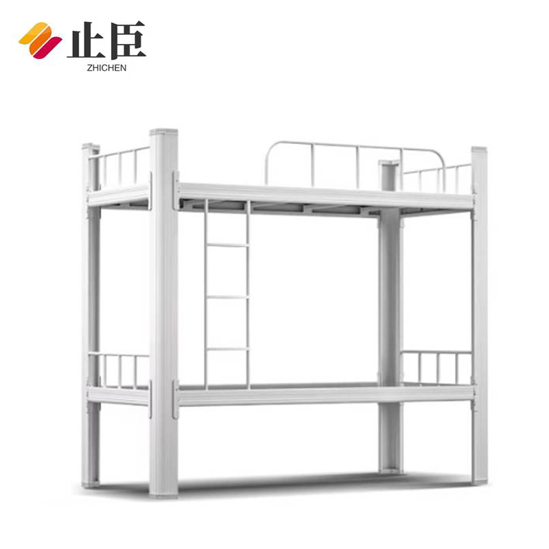 止臣 高低床 上下铺铁艺床公寓双层铁架床员工寝室上下床宿舍床 N3高清大图