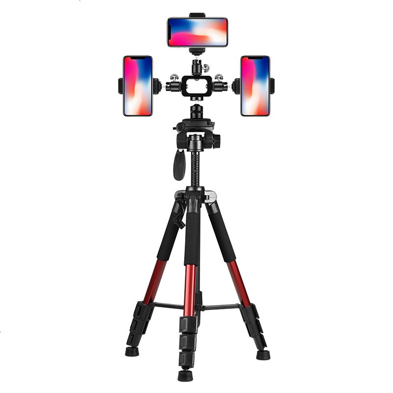 适用三机位支架配件手机直支架拍照三脚架
