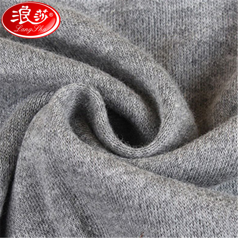 浪莎langsha男女士秋衣秋裤套装秋冬季中厚情侣款纯棉圆领基础打底内衣棉毛衫套装高清大图