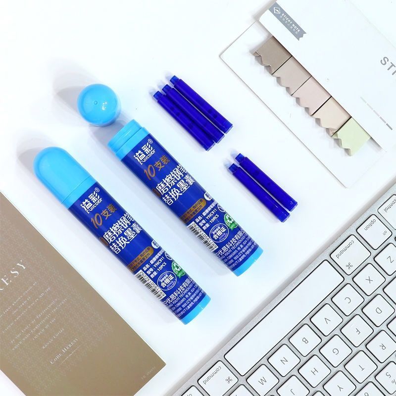 磨擦钢笔墨囊替换墨囊晶蓝色桶装可擦墨囊摩易擦钢笔墨囊晶蓝色ync911