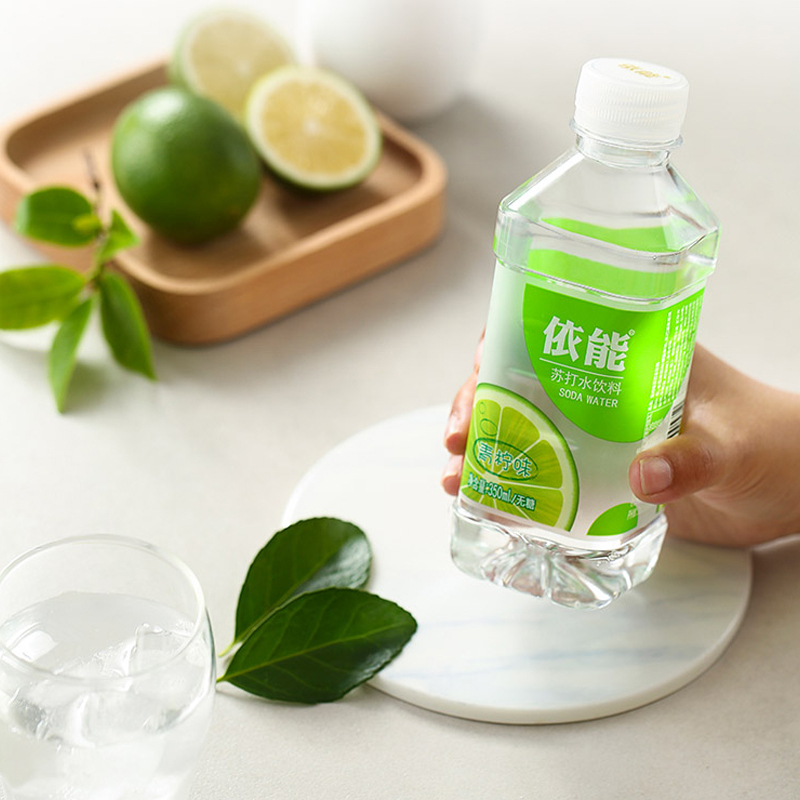 依能苏打水青柠味350ml15