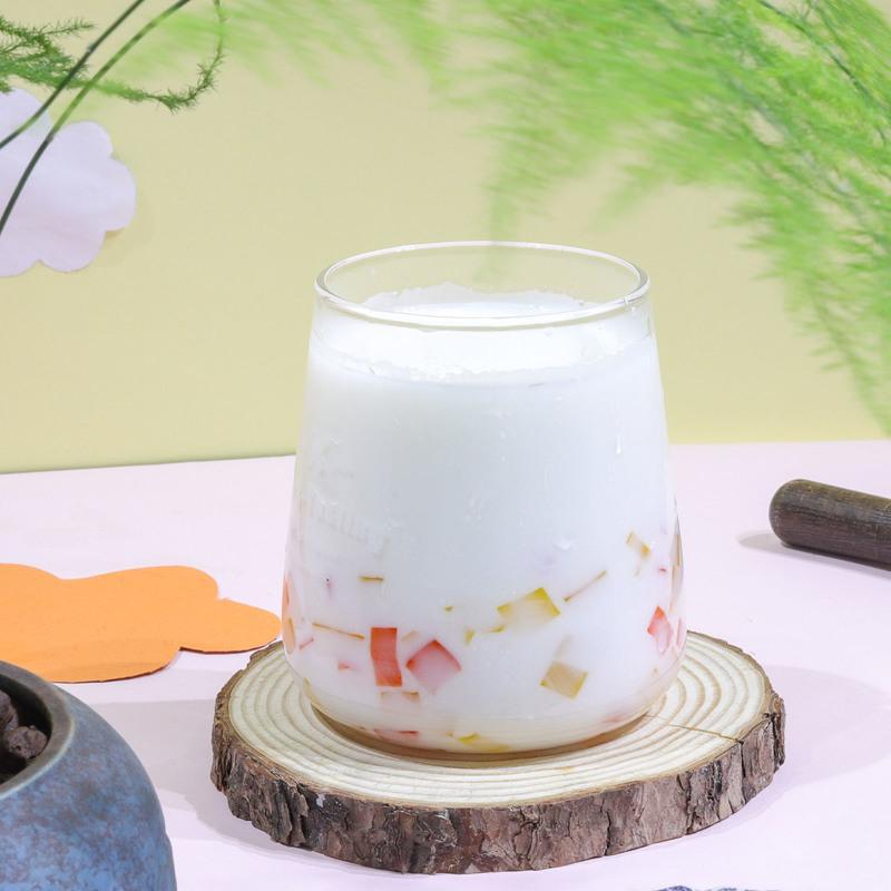 航帆综合蒟蒻三色水晶果奶茶店专用刨冰粥配料奶茶原料彩色椰果粒航帆