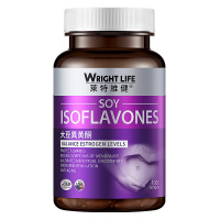 莱特维健(Wright Life)大豆异黄酮软胶囊100粒/瓶 女性保健品美国原装进口膳食营养补充剂