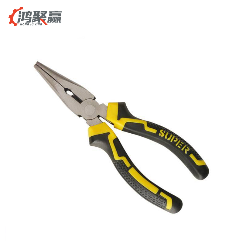 鸿聚赢 尖嘴钳 8寸 黄黑色 把高清大图