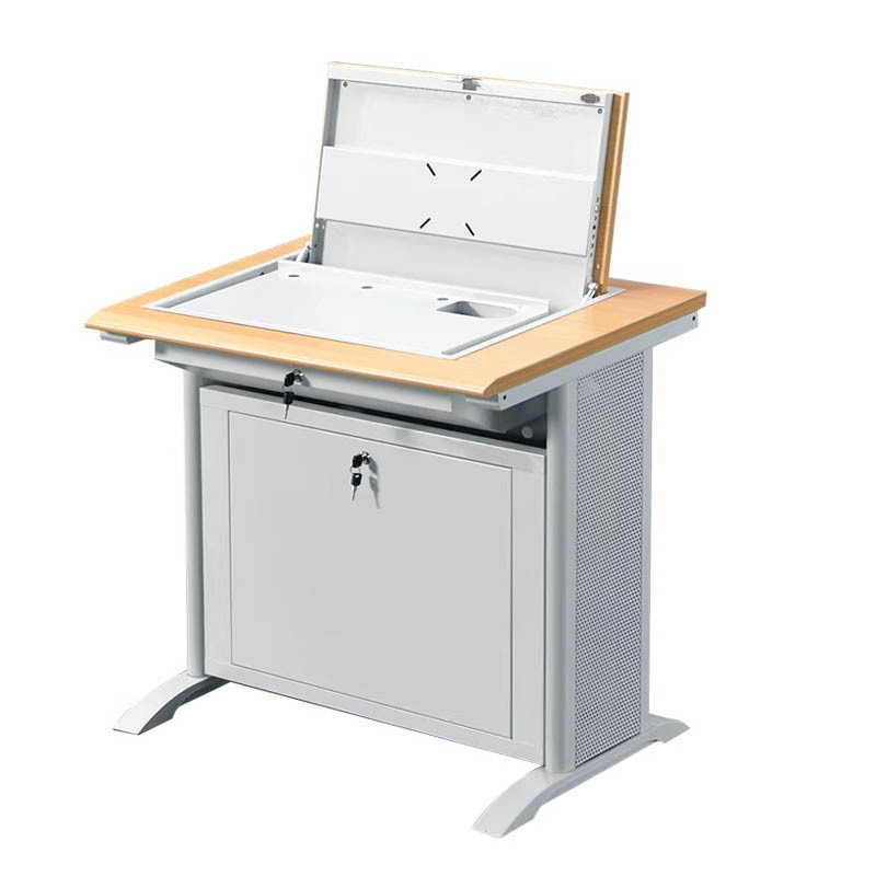 广亿隆翻转桌多功能翻转电脑办公桌定制色