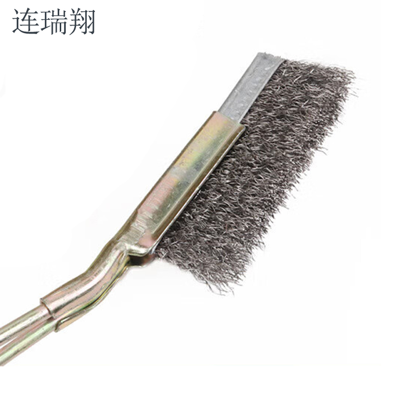 连瑞翔 直柄钢丝刷 不锈钢 铁把铁柄 刀刷 把高清大图