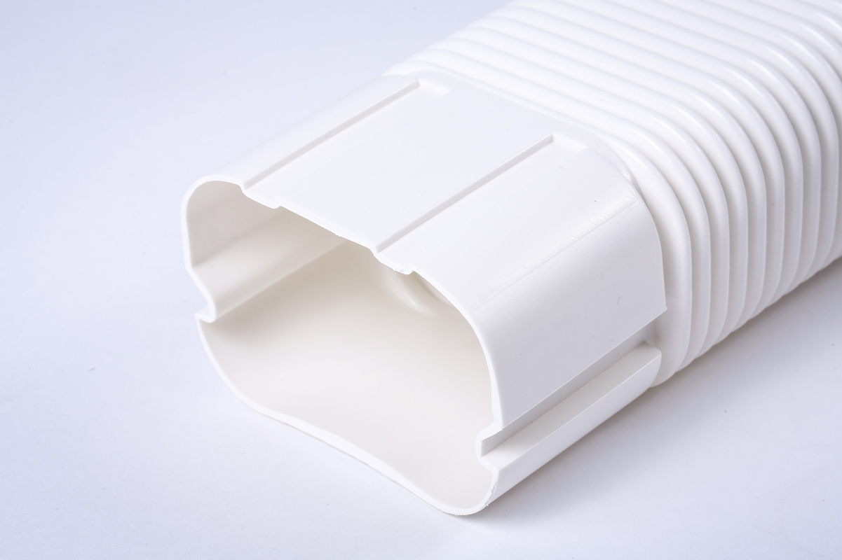 帮客材配三套车加厚pe材质中央空调装饰管槽白色ks13080a软管30元根一