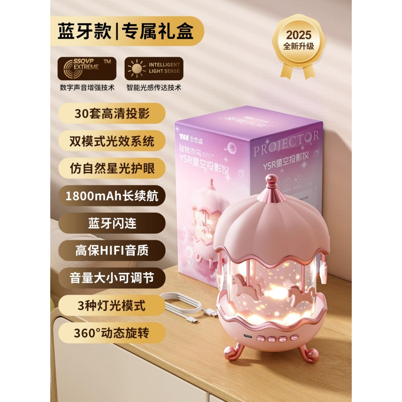 女孩子儿童玩具2025火爆新款生日礼物益智3岁6小女童的星空投影灯