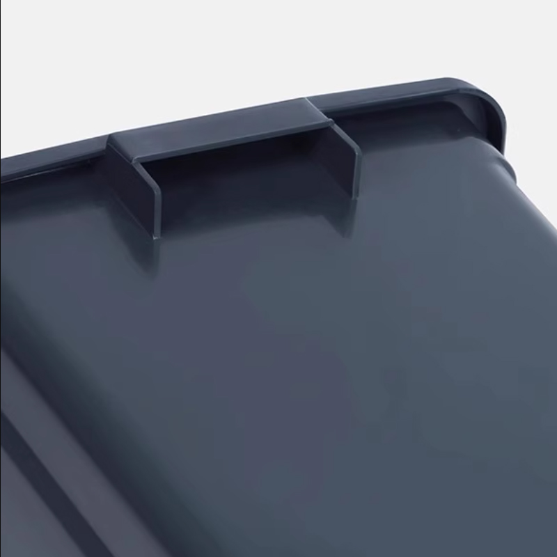 臻远ZY5052310 翻盖垃圾桶40L 32*20.5*60.2cm(单位:个)灰色高清大图