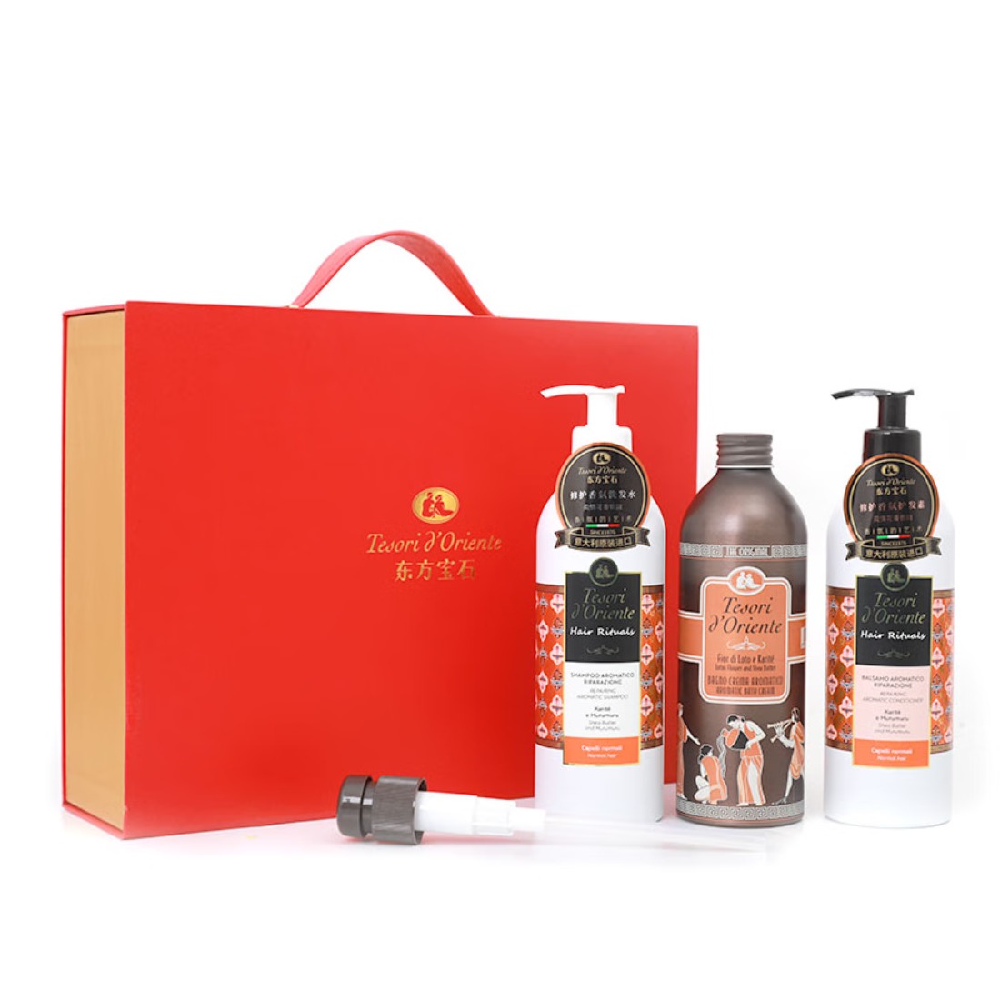 东方宝石 开门红 水莲香氛洗护沐经典三件套500ml+500ml高清大图