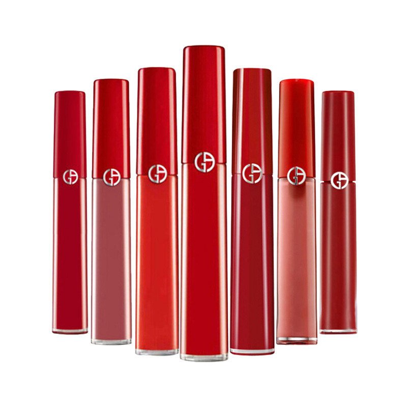 [丝绒顺滑]GIORGIO ARMANI 乔治•阿玛尼 臻致丝绒哑光红管唇釉#405致美番茄色 6.5ml/盒 滋润双唇
