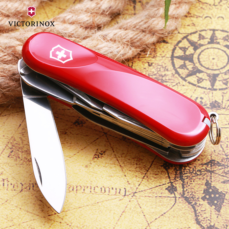 维氏(Victorinox)瑞士军刀 德莱蒙系列新生代2.5713.E红色 瑞士折叠刀多功能工具