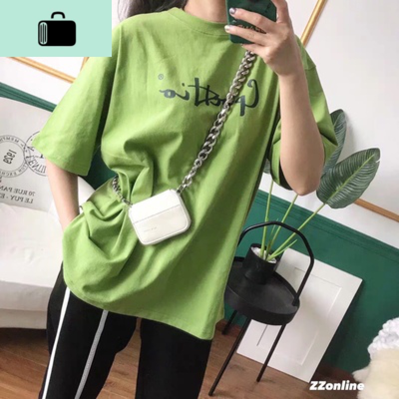 MONA雪梨同款kara粗链条迷你小包荧光色单肩斜挎皮零钱包女新款NEW LAKE 白色小号