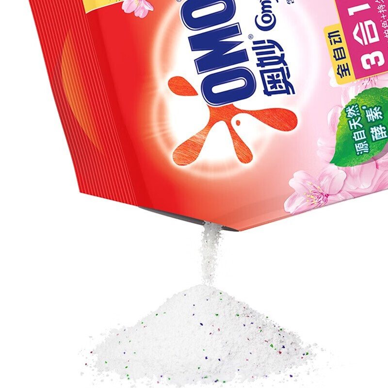 奥妙(omo) 18含金纺樱花洗衣粉1700G高清大图