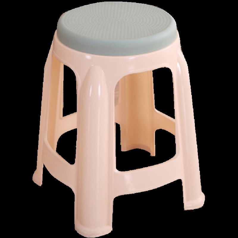 塑料庄子然凳子加厚圆凳大号彩色椅子客厅家用餐桌凳圆凳子小板凳加高