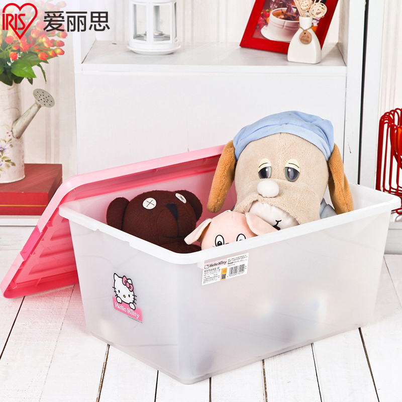 爱丽思(IRIS)KCB-38 粉色 收纳箱42L KITTY儿童玩具衣物塑料收纳箱宝宝玩具整理箱400*550*270