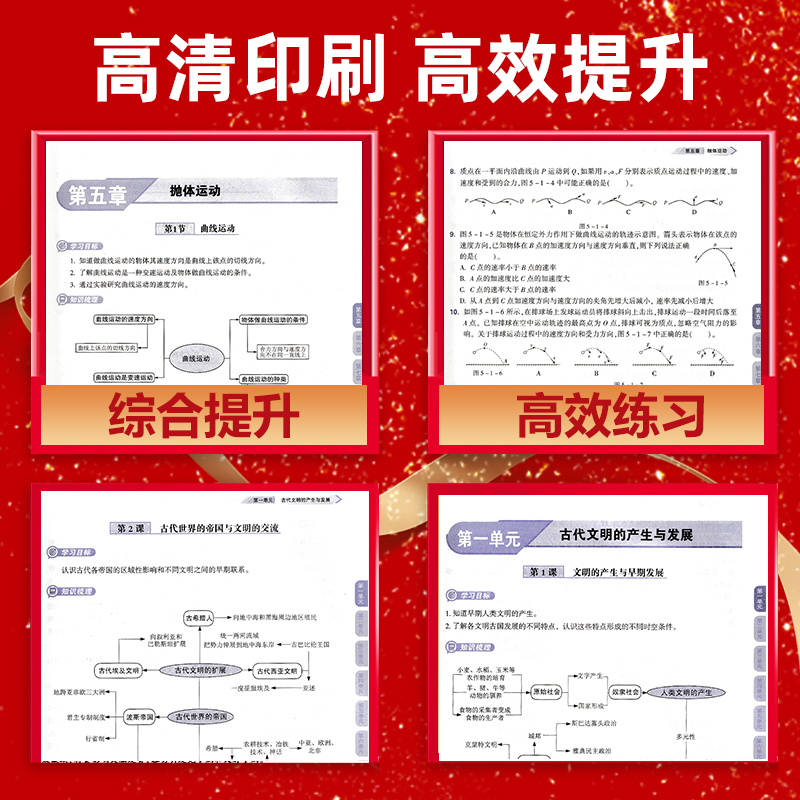 [高一下]数学必修第二册 高中通用 [正版][2025新版]学习质量监测选修选择性必修一/二/三/四1324 语文数学英
