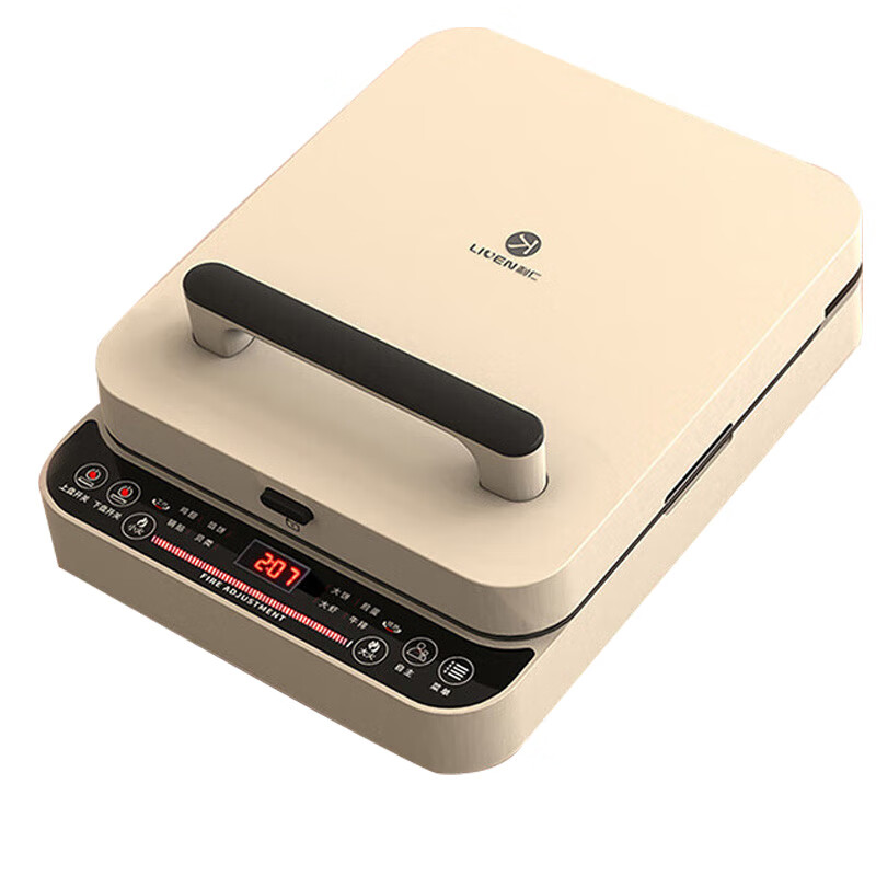 利仁(Liven)电饼铛 上下盘可拆洗家用双面加热电饼档加深烤盘煎饼锅烙饼锅早餐机 C-8