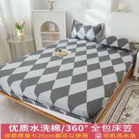 防滑床罩床笠单件加厚棕垫保护套全包棕垫床垫套_1_921 200X220CM单件床笠 英伦风【【优选面料透气防滑】】