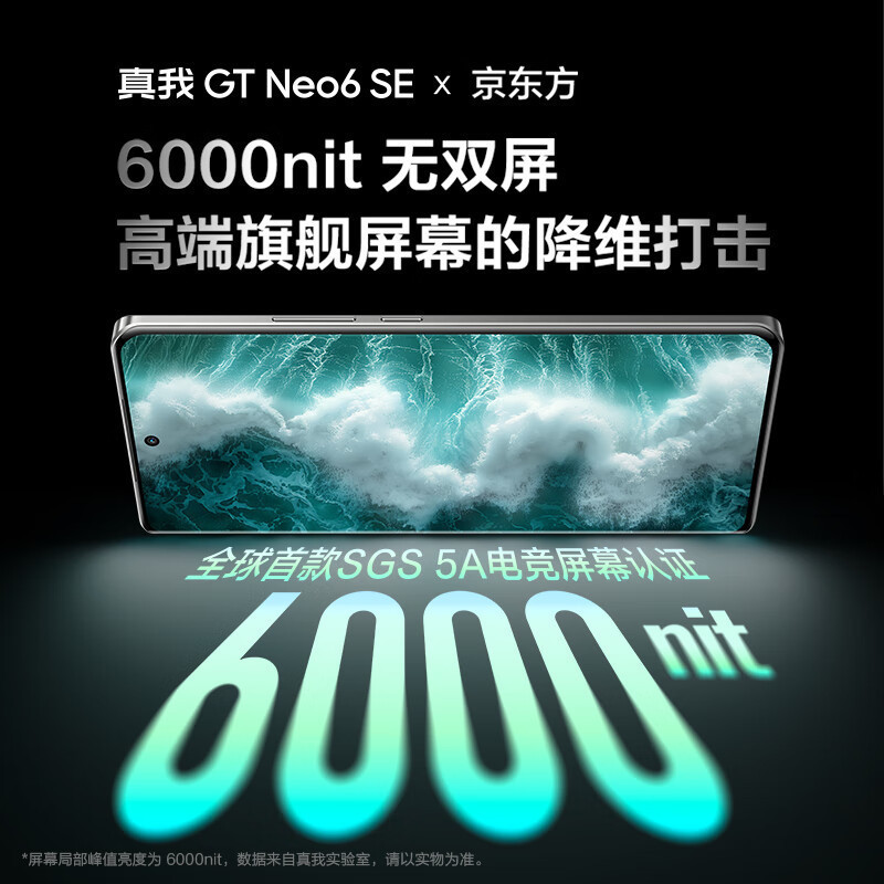 [全新]真我GT Neo6 se 流银骑士 16GB+512GB 骁龙三代7+ 5G芯 100W快充 5500毫安大电池 5G游戏拍照智能手机