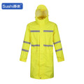 苏识 3540066/67/65/64/63反光加长款连体雨衣300D牛津布 M LXL2XL 3XL荧光黄（单位：件) 荧光黄3xl