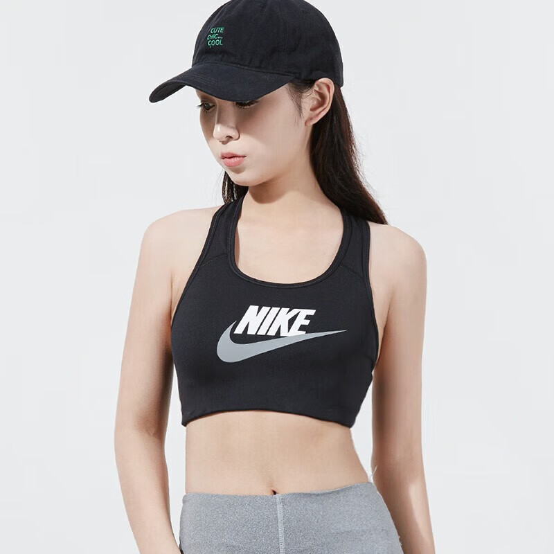 耐克(NIKE)女款夏季黑RA运动文胸健身跑步瑜伽透气背心女DM0580DM0580-010L_1684