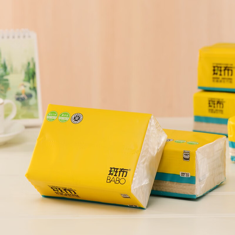 斑布(Babo)BASE系列软抽135mm100抽6包装BCR100E6高清大图