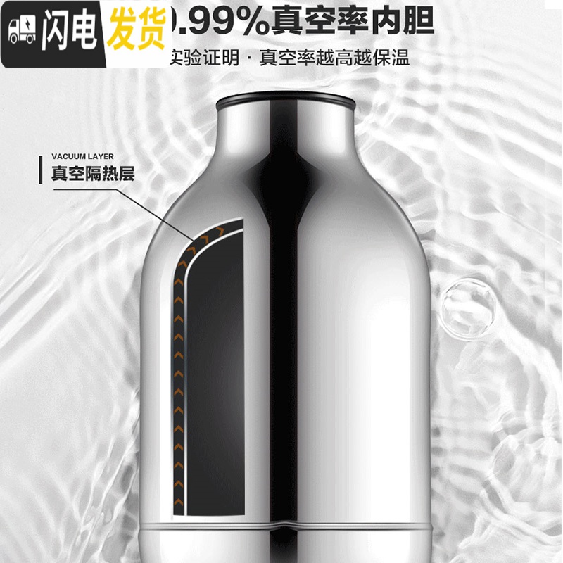 三维工匠保温壶家用保温水壶大容量热水瓶不锈钢学生用宿舍开水暖壶 钢本色2200[暖心壶][不锈钢外壳](不保温换新)高清大图