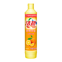 洁劲100 金龙鱼推荐香橙除油无磷洗洁精500g