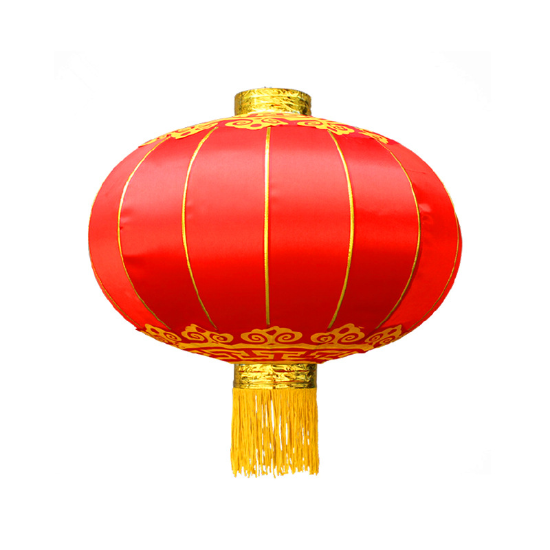 户外铁口灯笼 室外长廊大红灯笼 欢度佳节元旦春节装饰灯笼 80#一对2只装