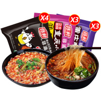 陈村火鸡面重庆小面重庆酸辣粉酸菜味混合10袋组合非油炸方便面