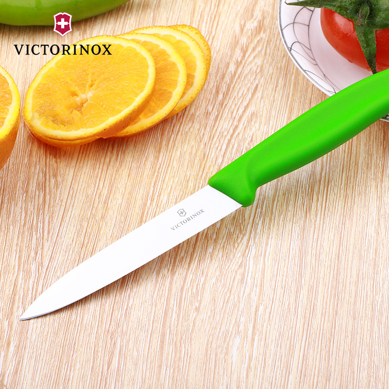 维氏(Victorinox)瑞士军刀进口厨房刀具维氏厨刀不锈钢水果刀削皮刀6.7706绿色
