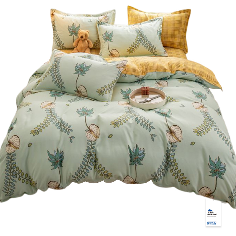 安居先森加厚生态棉臻品美肌单人床三件套床品D1241（套）高清大图