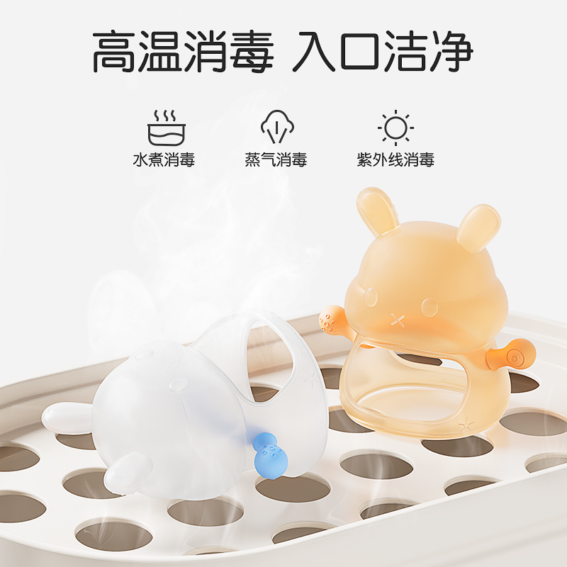Protefix牙胶婴儿磨牙棒防吃手神器食品级宝宝四个月3口欲期咬胶玩具