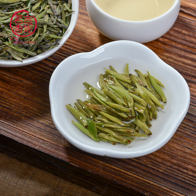 吉妮茗香 贵州绿茶茶叶 早春毛尖绿茶 2018春茶 湄潭明前翠芽 雀舌双条礼盒装240克