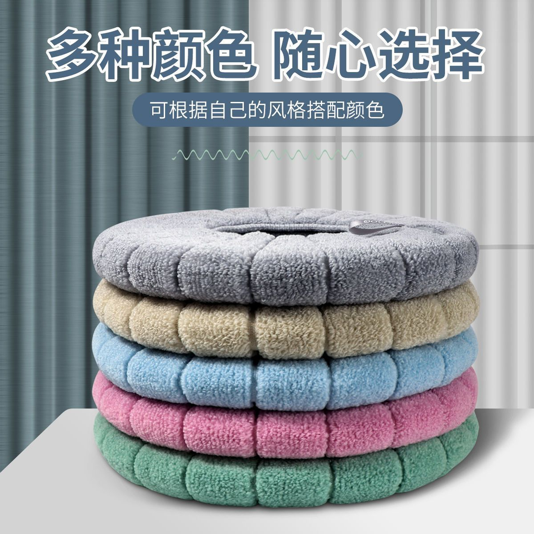 新款加厚自带提手马桶坐垫通用型大号马桶垫冬季坐便套座便垫家用-5个装颜色随机高清大图